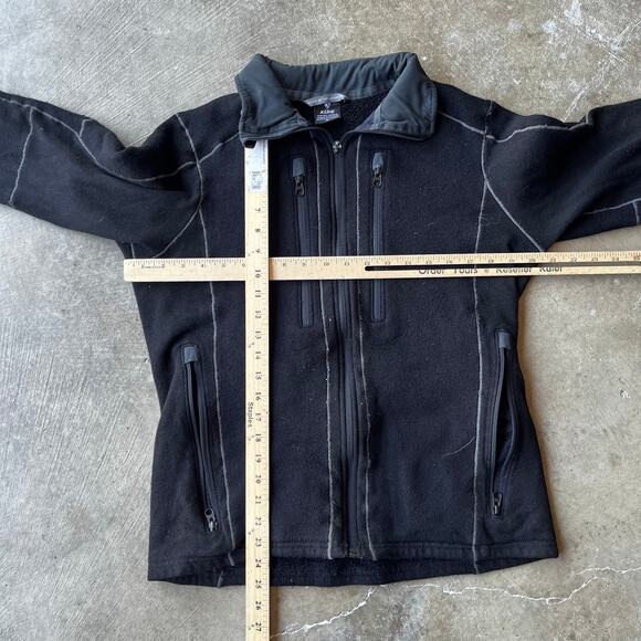 KUHL INTERCEPTR HYBRID FLEECE BLACK WOMENS MEDIUM NO ZIPPER PULLER - Picture 6 of 7